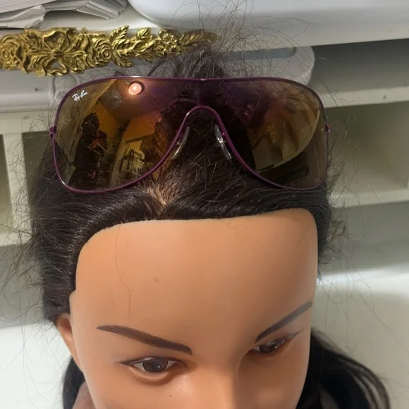 Ray-Ban Violet Frame with Amber Lenses Sunglasses - Picture 16 of 16